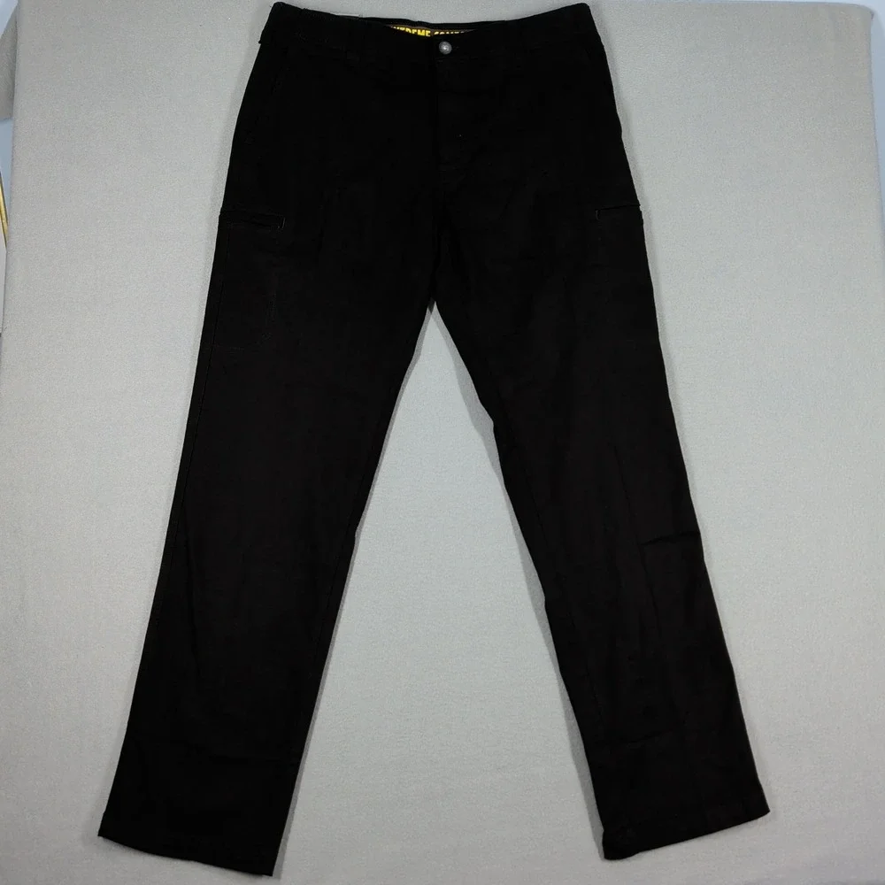 Lee Pants Mens 36x34 Black Extreme Comfort Performance Straight Fit Stretch